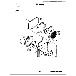 W256 Electric Wall Oven Blower motor/cooling (w256w) (w256w) Parts diagram