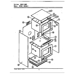 W256 Electric Wall Oven Body (w256b&bc) (w256b) (w256b-c) Parts diagram