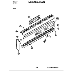 W256 Electric Wall Oven Control panel (w256w) (w256w) Parts diagram