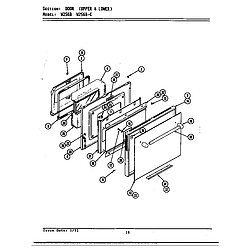 W256 Electric Wall Oven Door (w256b&bc) (w256b) (w256b-c) Parts diagram