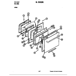 W256 Electric Wall Oven Door (w256w) (w256w) Parts diagram