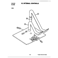 W256 Electric Wall Oven Internal controls (w256w) (w256w) Parts diagram