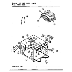 W256 Electric Wall Oven Oven (w256b&bc) (w256b) (w256b-c) Parts diagram