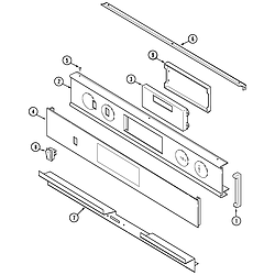 W27100B Electric Wall Oven Control panel Parts diagram