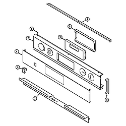 W27200B Electric Wall Oven Control panel Parts diagram