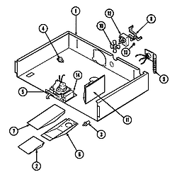 W27200B Electric Wall Oven Internal controls Parts diagram