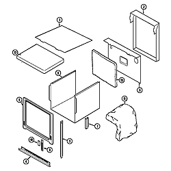 W27200BC Electric Wall Oven Body Parts diagram