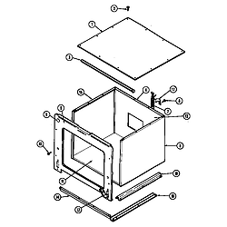 W2750W Electric Wall Oven Body Parts diagram