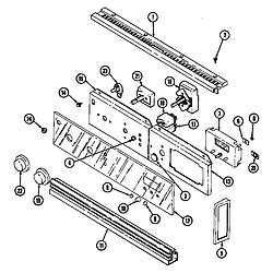 W2750W Electric Wall Oven Control panel Parts diagram