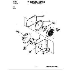 W276W Microwave Blower motor (convection fan w276w) (w276w) Parts diagram