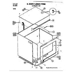 W276W Microwave Body (lower w276w) (w276) Parts diagram