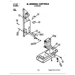 W276W Microwave Internal controls (upper) Parts diagram