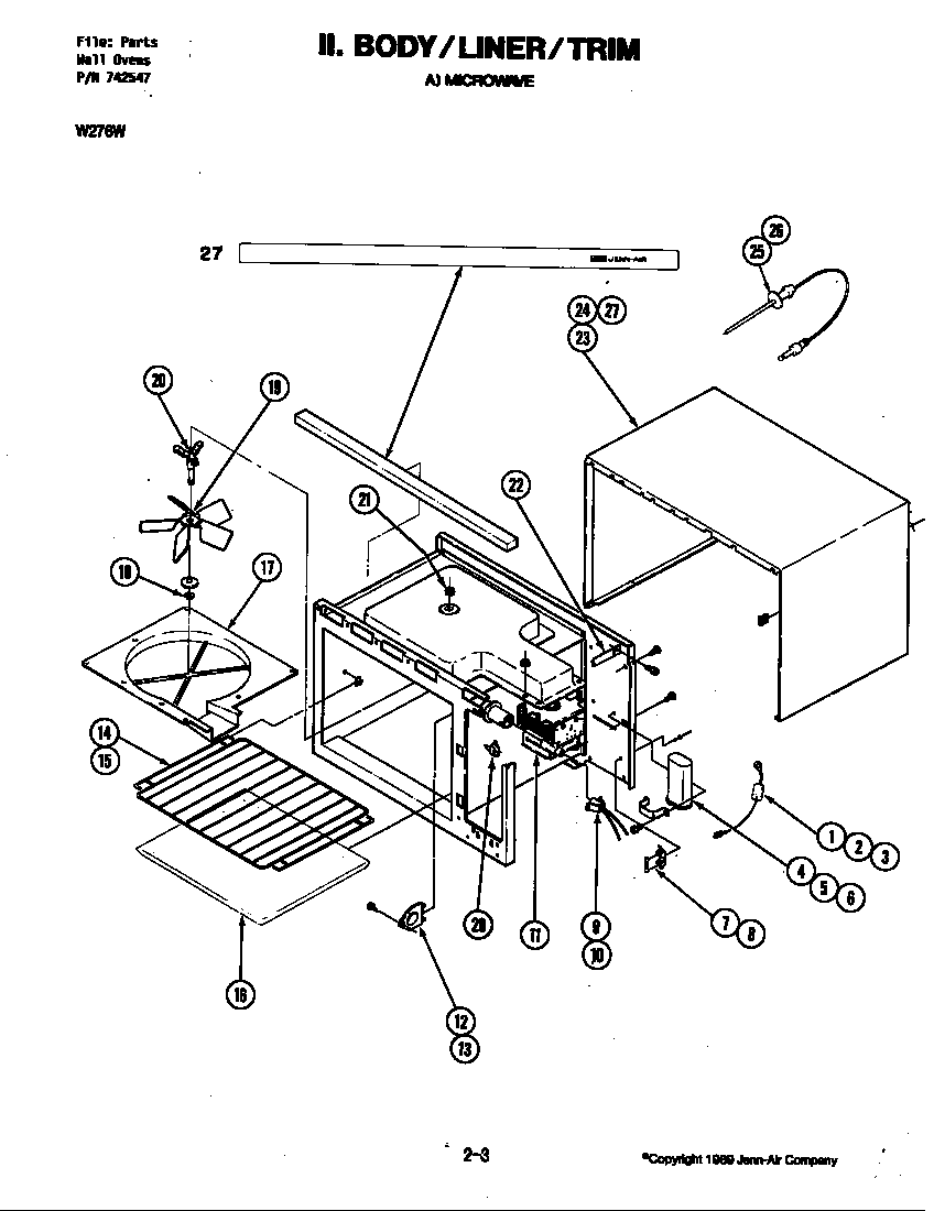 Jenn-air W276w Timer