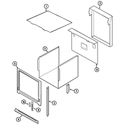 W30400BC Electric Wall Oven Body Parts diagram