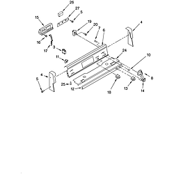 WLP85800 Free Standing - Electric Control panel Parts diagram