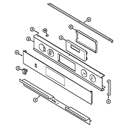 WM27260B Electric Walloven Control panel Parts diagram