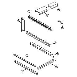 WM27260B Electric Walloven Microwave trim & mounting (ser. 14) Parts diagram