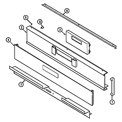 WM30460W Electric Wall Oven Control panel Parts diagram