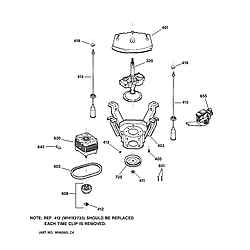 WNSB8060B0WW Washer Suspension, pump & drive components Parts diagram
