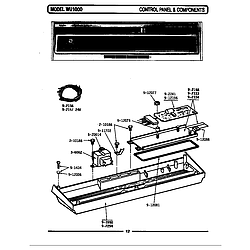 WU1000 Dishwasher Control panel & components (wu1000) (wu1000) Parts diagram