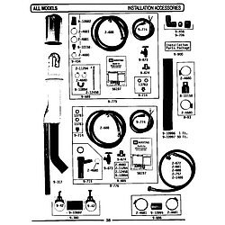 WU1000 Dishwasher Installation accessories Parts diagram