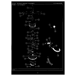 WU704 Dishwasher Pump & motor assy. Parts diagram