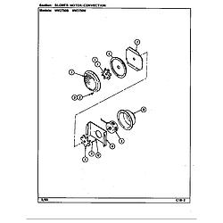 WW2750B Electric Wall Oven Blower motor (convection) Parts diagram