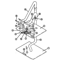 WW2750B Electric Wall Oven Internal controls Parts diagram