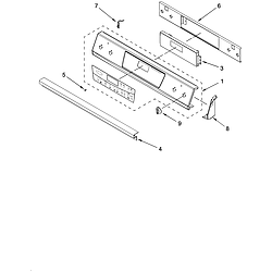 YGY398LXPB00 Slide In Range Electric Control panel Parts diagram