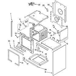 YGY398LXPB00 Slide In Range Electric Oven Parts diagram