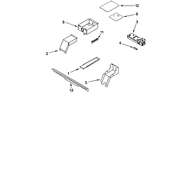 YGY398LXPB00 Slide In Range Electric Top venting Parts diagram