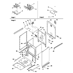 ZRTSC8650WW Self Cleaning Electric Range Cabinet Parts diagram