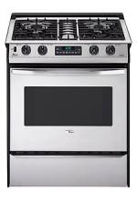 Amana ACS3350AW Slide-in Self Cleaning Gas Range